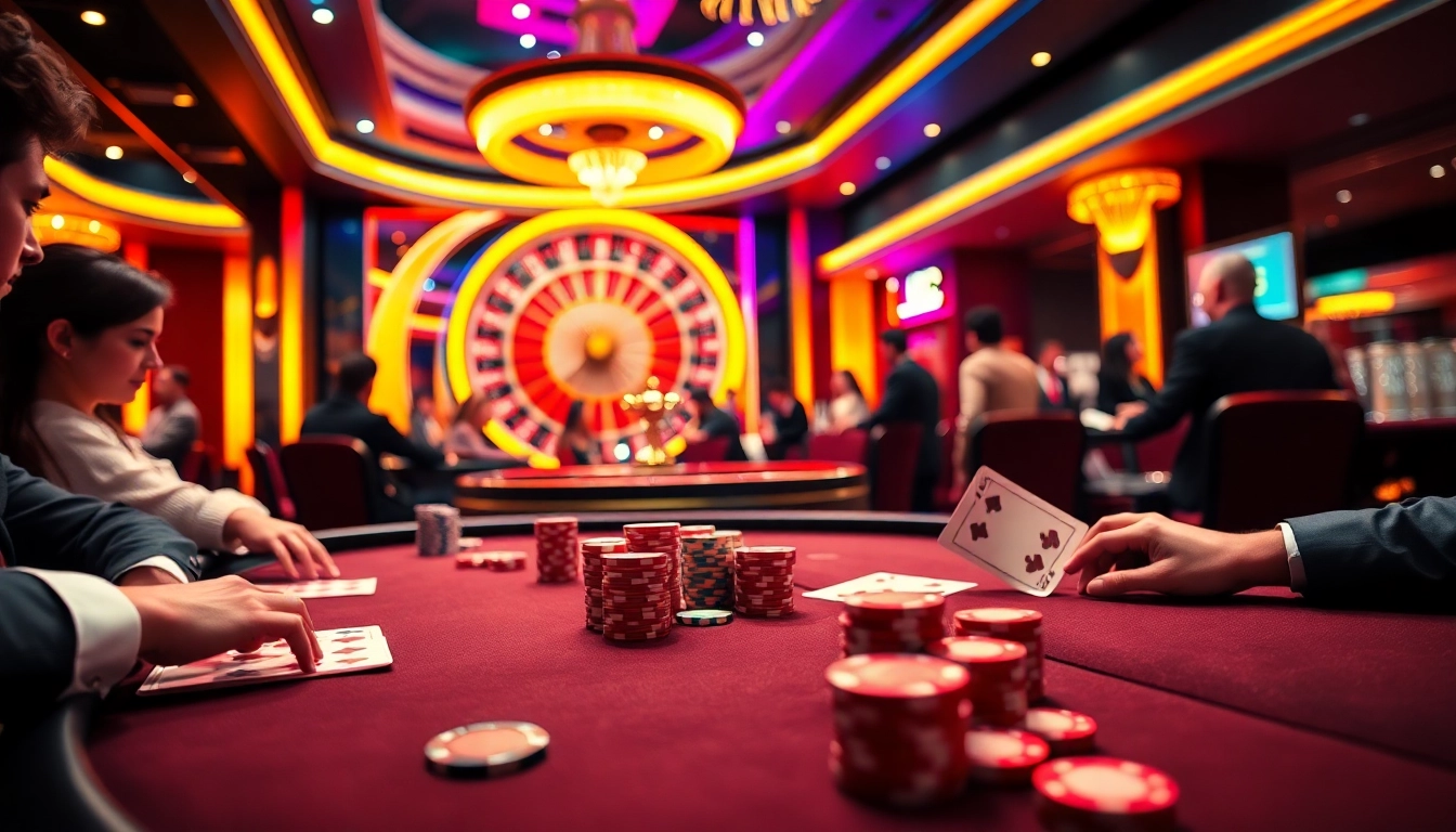 Experience a thrilling moment at KK55 with vibrant poker gameplay and a lively casino atmosphere.