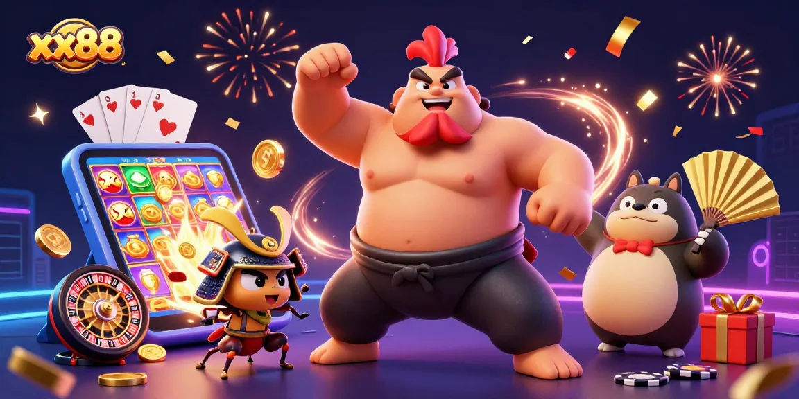 Experience the excitement of xx88 with vibrant casino characters and dynamic gaming elements!