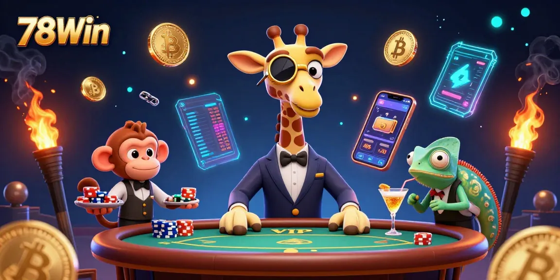 Experience thrilling gameplay at 78Win, featuring vibrant characters and exciting casino scenes.