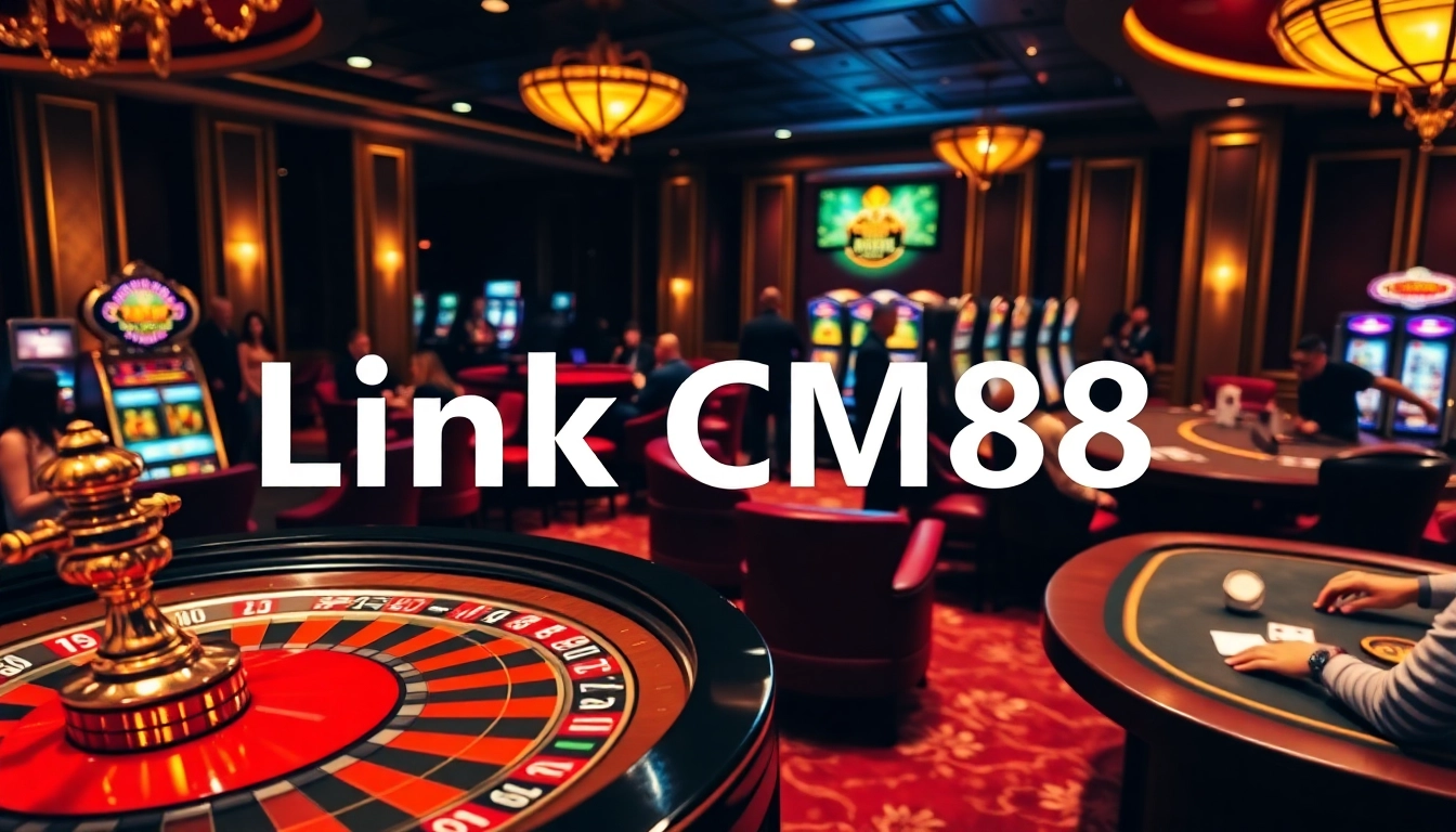 Experience Link CM88 with engaging players at casino tables, capturing the thrill of bets.