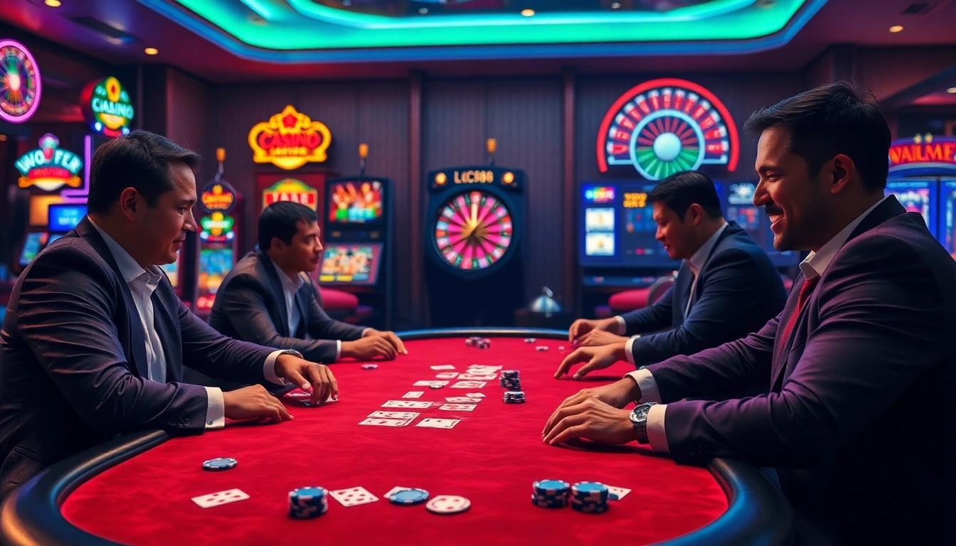Experience LC88 casino excitement with thrilling poker action and vibrant slot machines.