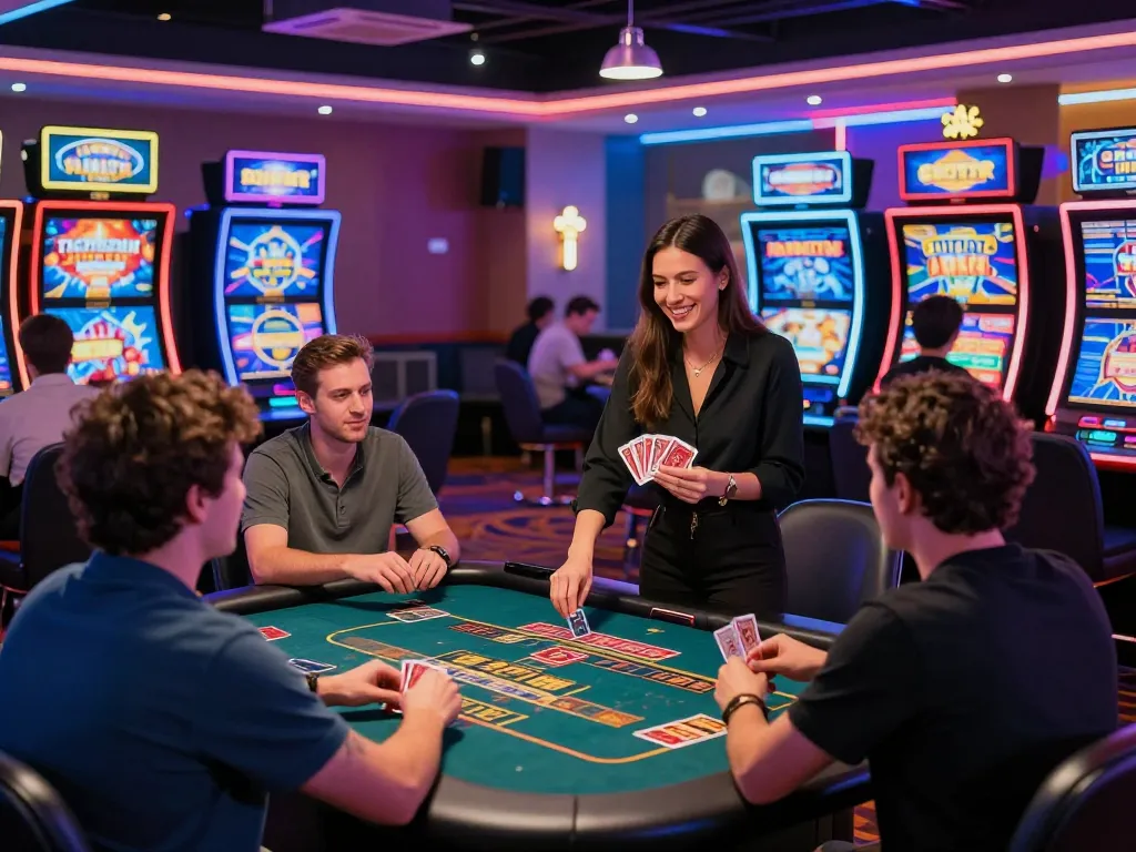 Engaged players at BL555 online casino enjoying a lively gaming experience with interactive games and vibrant atmosphere.