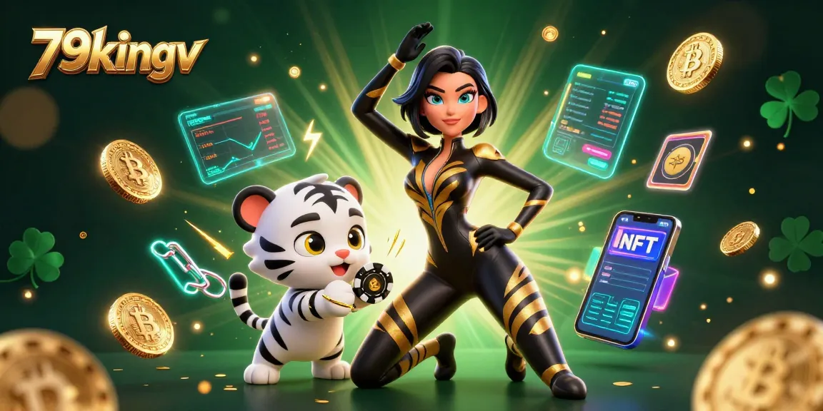 Engage in gambling excitement with 79kingv as a woman showcases skills with poker chips and crypto.