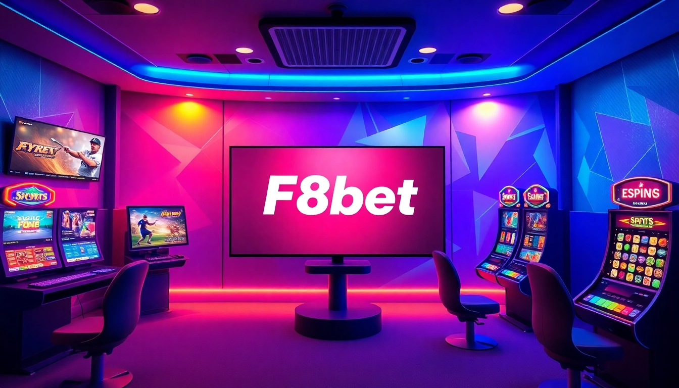 F8bet online betting platform showcasing a vibrant casino interface for engaging users.