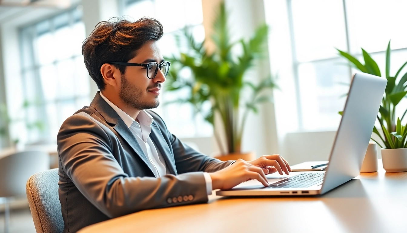 Complete your uk eta online application effortlessly at a modern workspace.