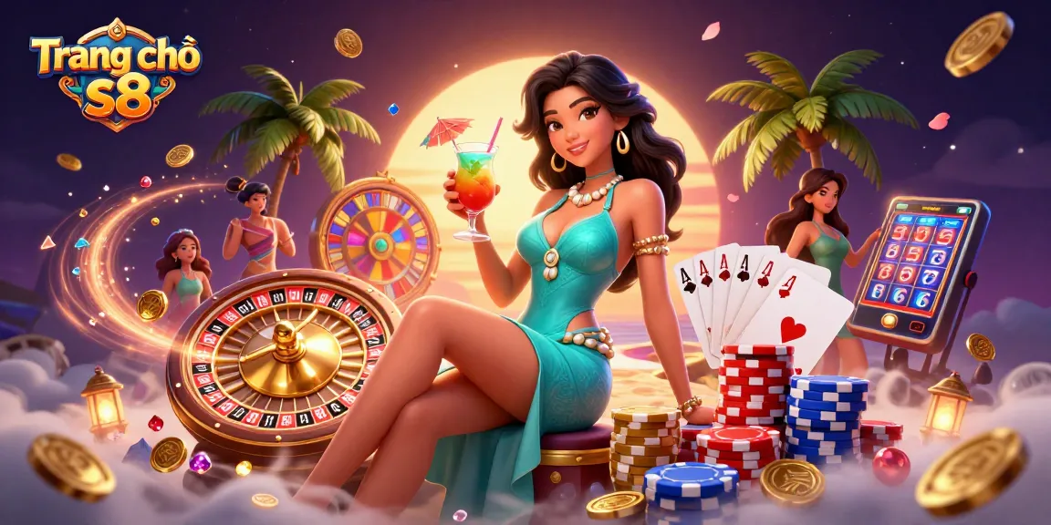 Cascading coins and a glamorous cocktail await at Trang chủ s8 online casino