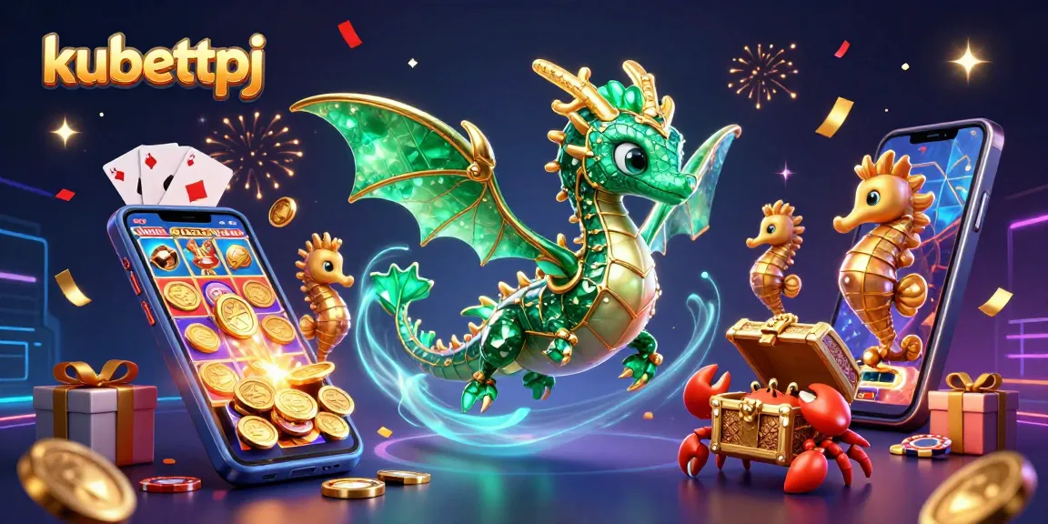 Spin and win at kubettpj with an immersive gaming experience featuring a magical sea dragon and slot games!