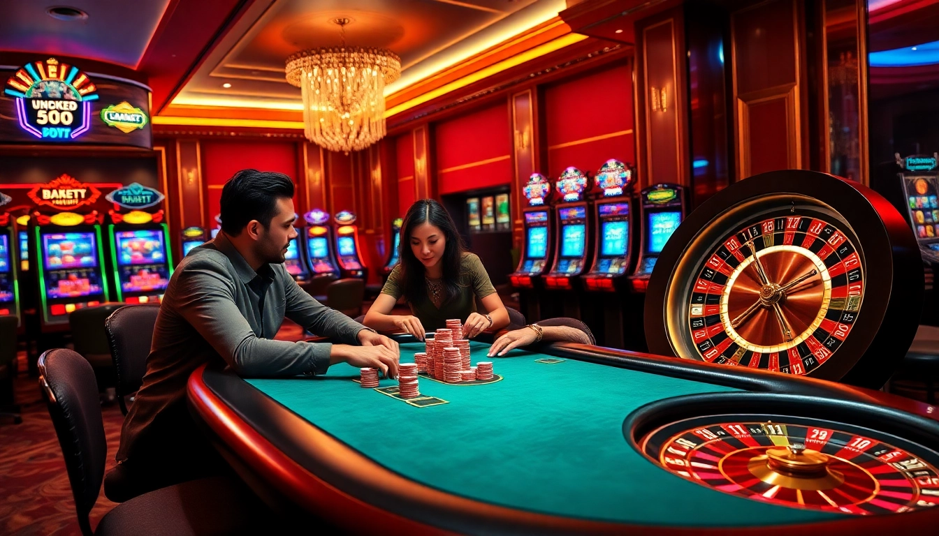 Bay789 offers an exciting poker game experience with vibrant casino atmosphere and thrilling visuals.