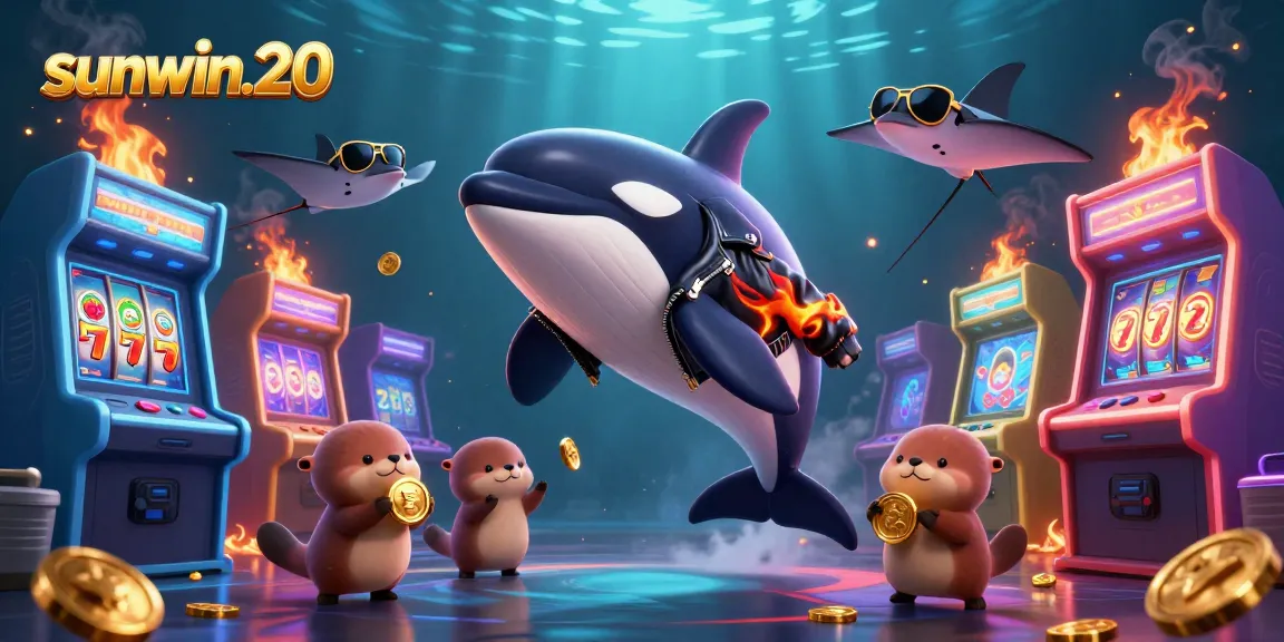 Experience the excitement of sunwin.20 with a vibrant underwater casino scene featuring colorful characters and thrilling game elements.