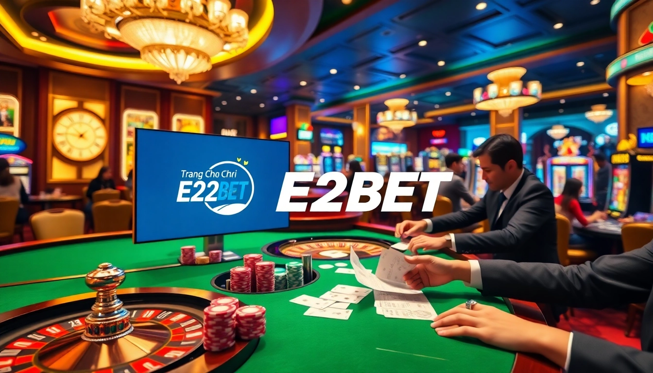 Experience premier gaming at the trang chủ E2BET online casino, featuring dynamic tables and vibrant slots.