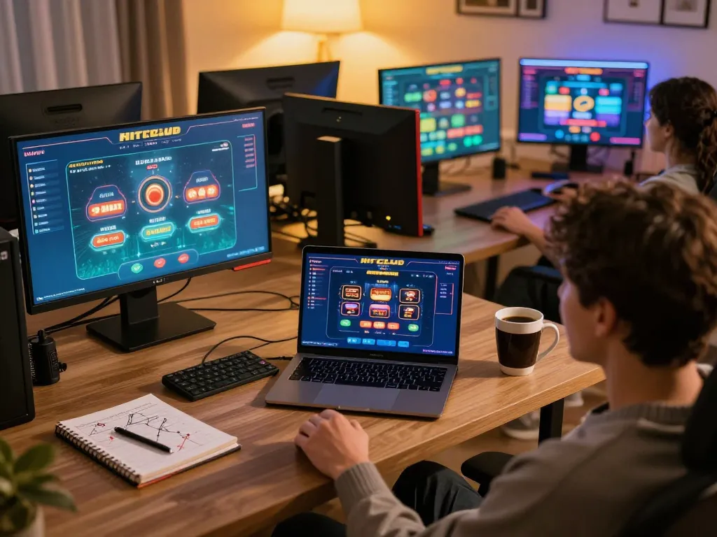 Hitclub online gaming session showing user engaged in strategy while playing