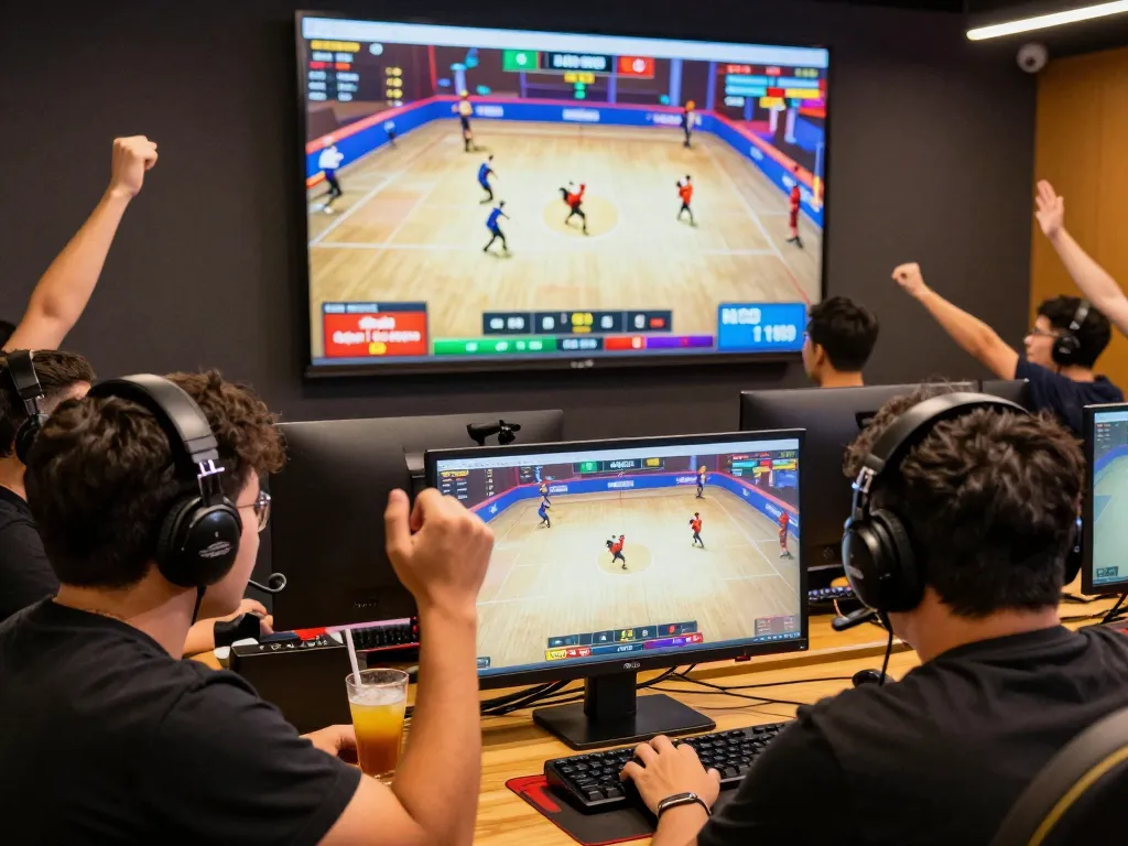 Engaging players placing bets in an intense đá gà mb66 match online, showcasing competitive excitement