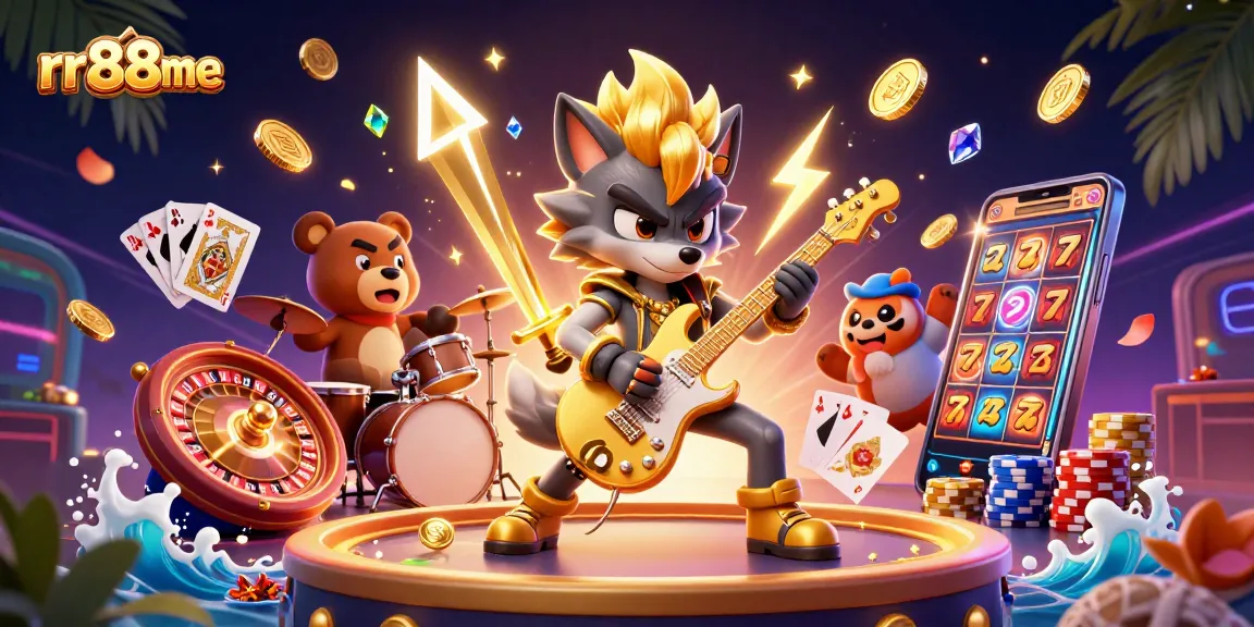 Experience winning thrills at rr88me with dynamic gambling action featuring lively characters and casino elements.