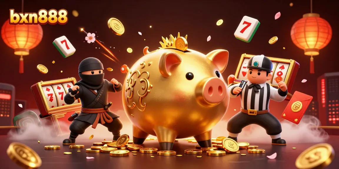 Experience the fun of winning with bxn888 in a vibrant casino scene filled with excitement and action.