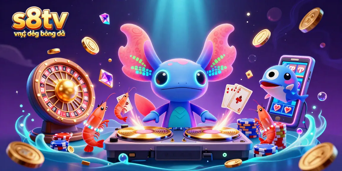 Experience the thrill of s8tv trực tiếp bóng đá in a vibrant underwater casino scene.