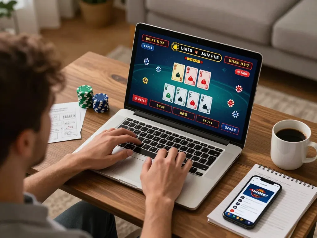 Engaging online casino experience showcasing uu88games with live dealer gameplay and a focused player.