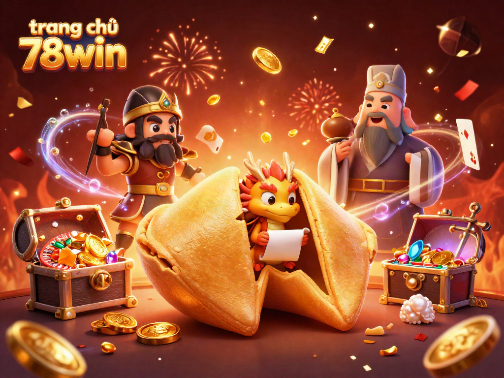 Experience the excitement of trang chủ 78win with a vibrant 3D casino scene filled with live gaming elements.