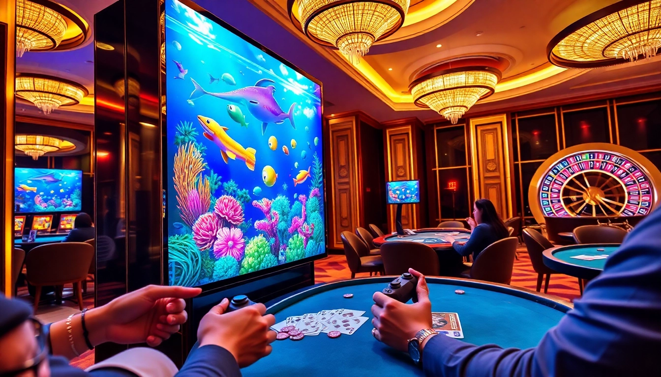 Excitement abounds as players engage in bắn cá đổi thưởng, featuring dazzling animations and thrilling underwater action.