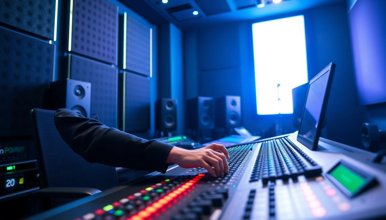 Enhance your audio quality with online mastering techniques in a professional studio setting.