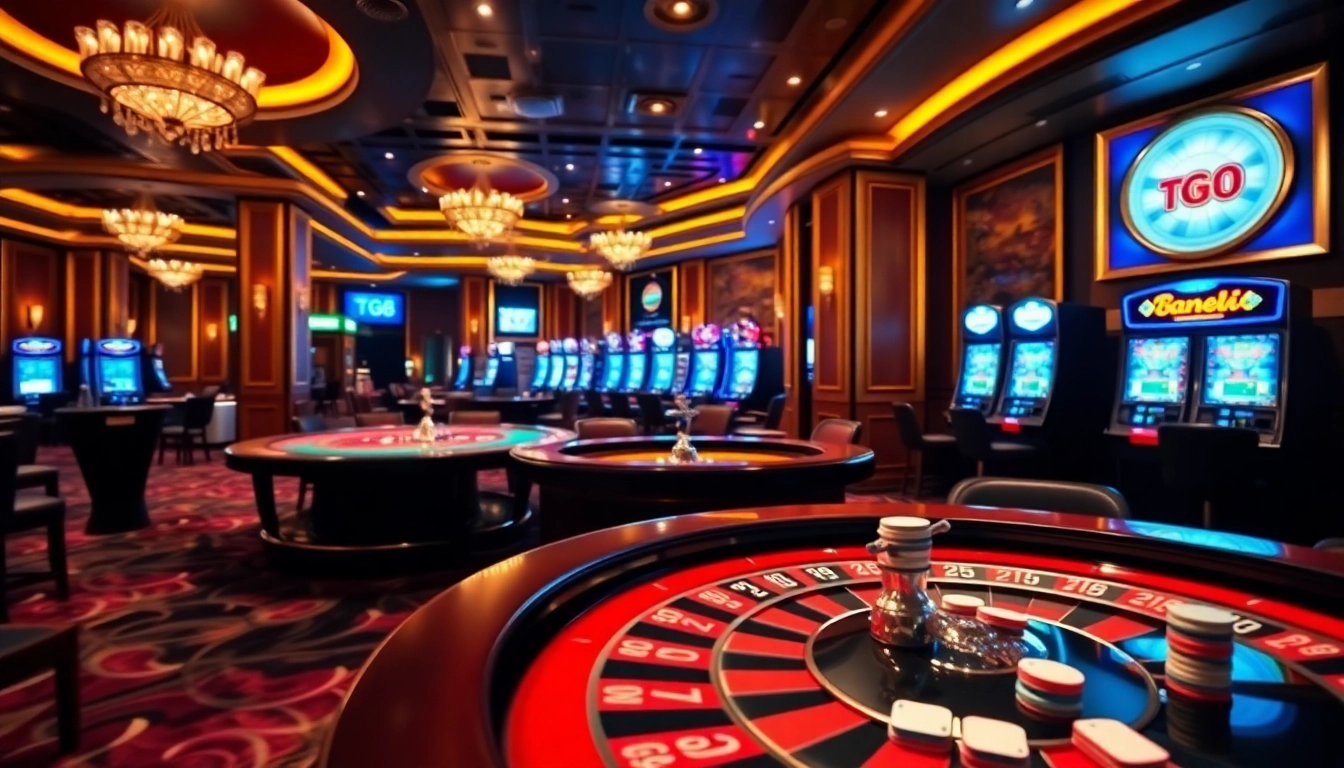 Experience the excitement at TG88 casino with vibrant gaming tables and luxurious surroundings.
