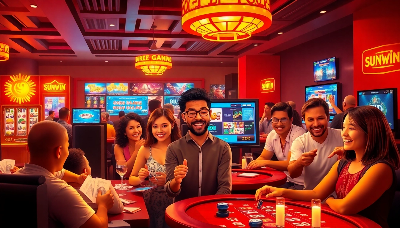 Experience the excitement of online gaming at https://sunwin5.com/ with diverse players enjoying thrilling card games and live casinos.