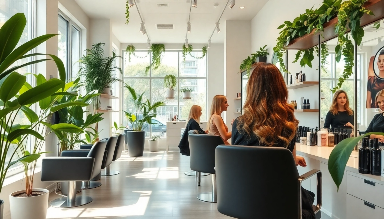 Omnia Salon offers vibrant hair treatments in a stylish, eco-friendly environment.