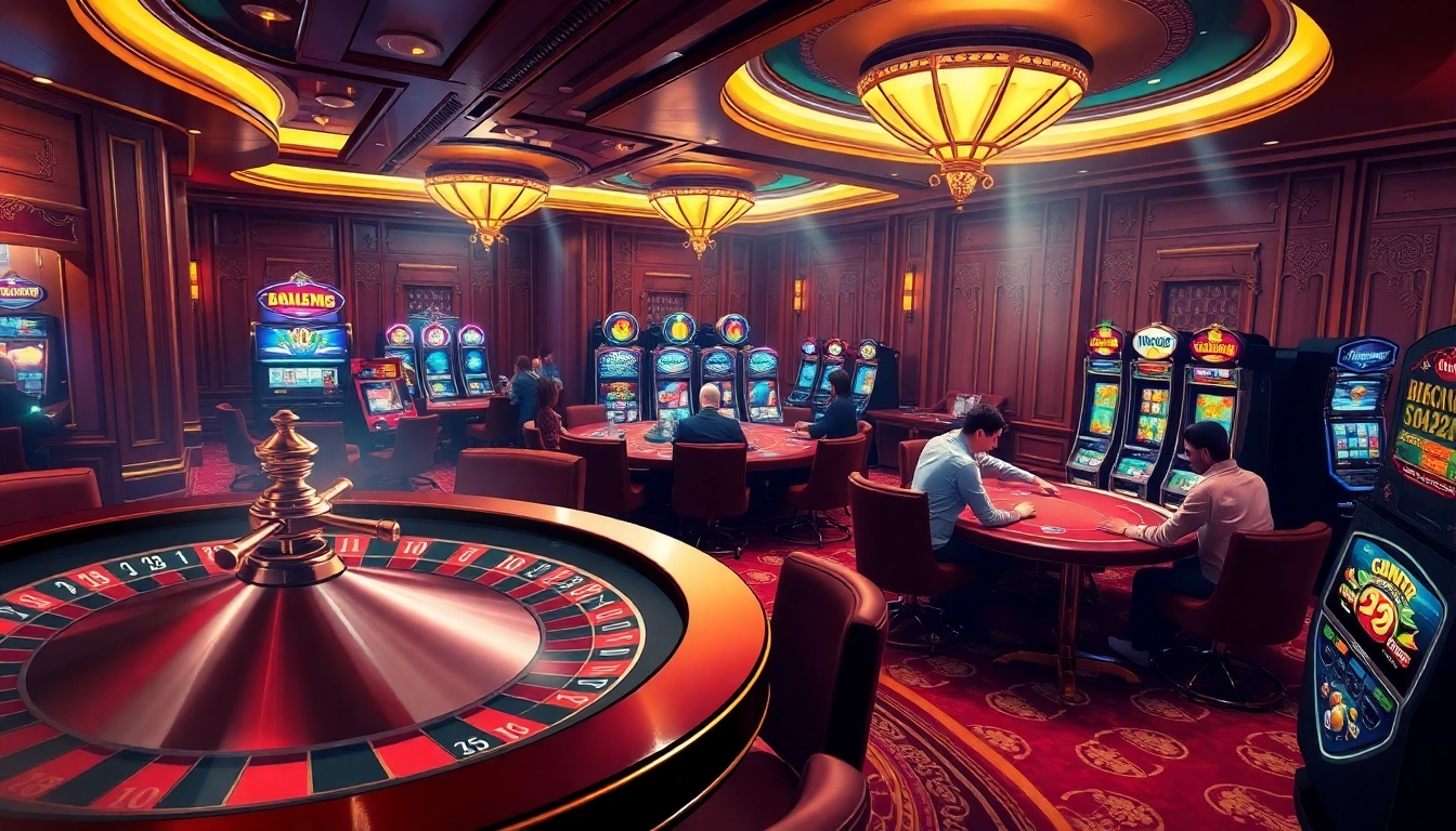 Players enjoying an exciting moment at a luxurious casino table inspired by https://luongsontv23.com/.