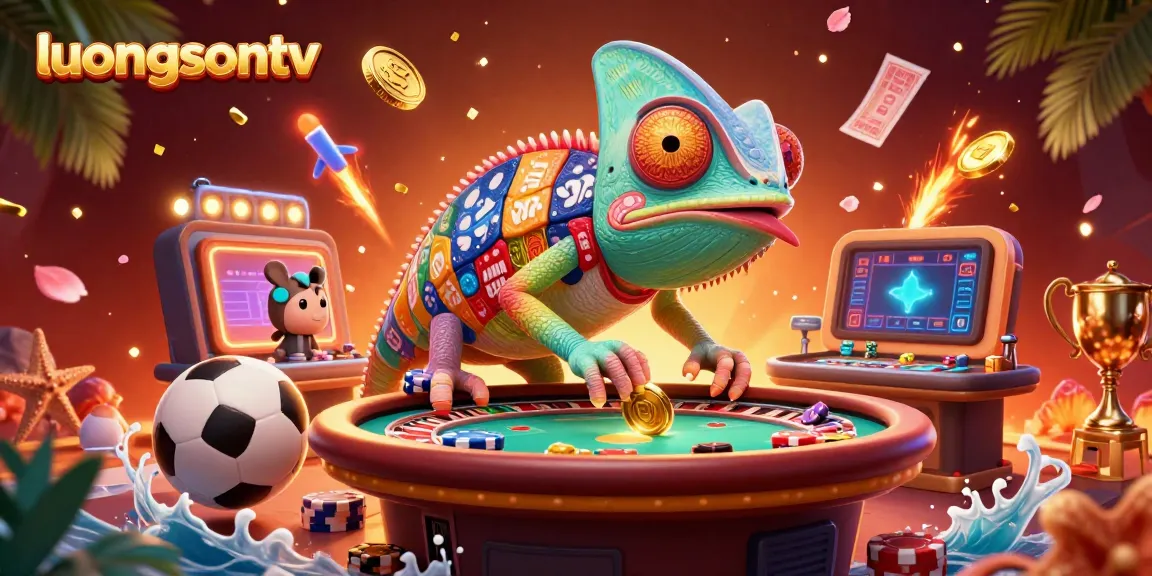 Place sports bets with luongsontv, where the vibrant chameleon owner captures the excitement of online gambling.