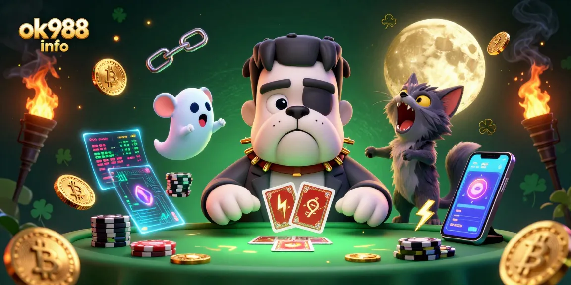 Engage in thrilling games at ok988 info with colorful characters and vibrant casino elements.