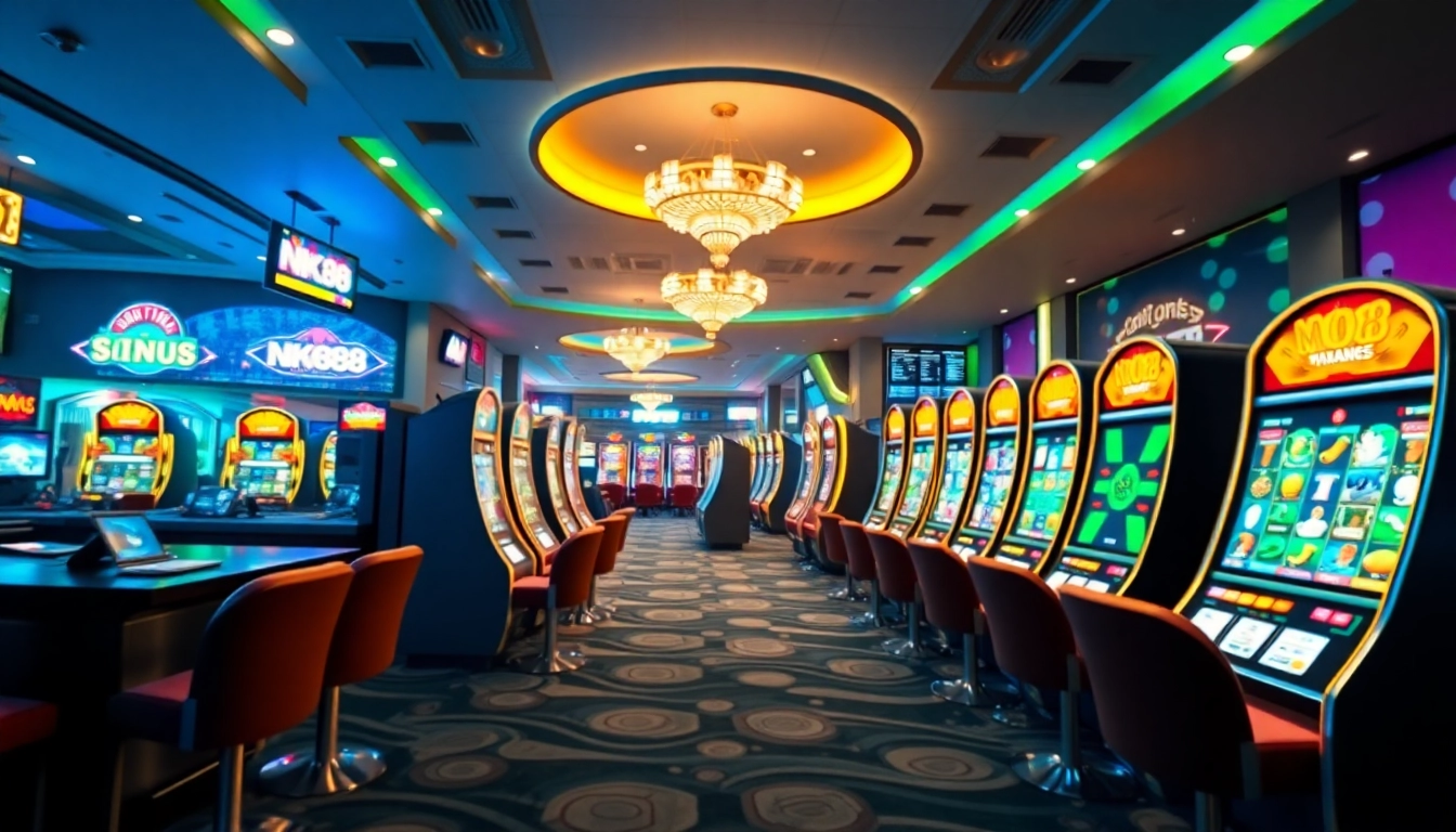 Explore the exciting online gaming experience at nk88 with vibrant casino themes and user-friendly design.