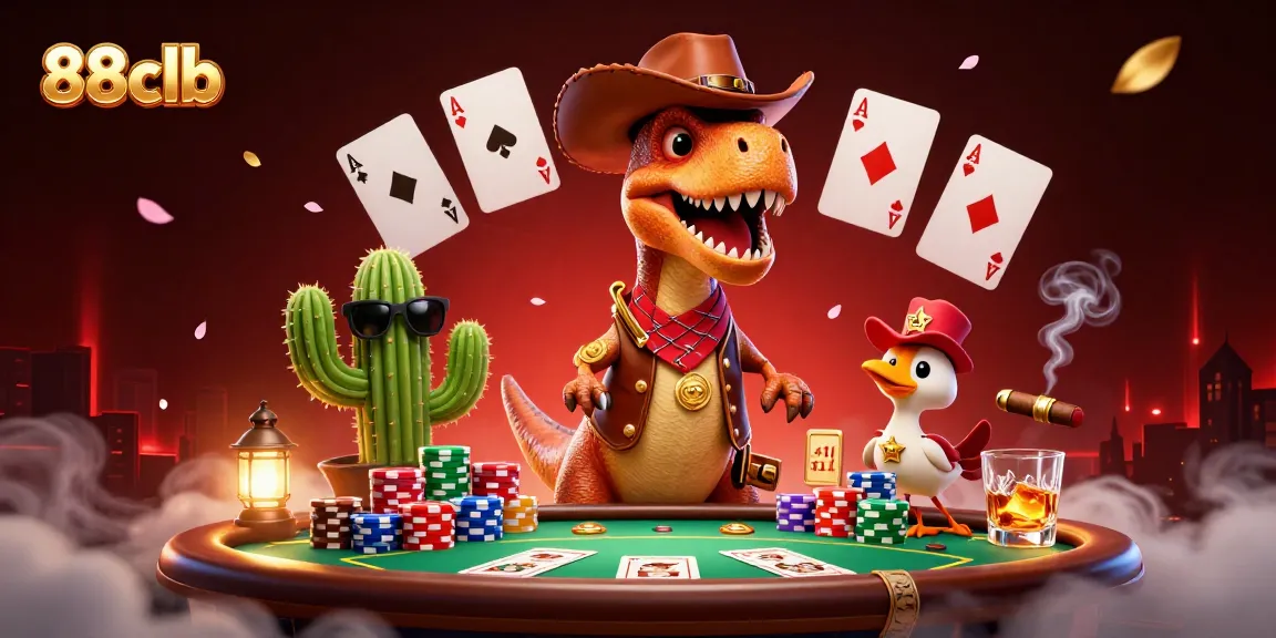 Spin the reels and win big with 88clb's vibrant cowboy-themed casino adventure!