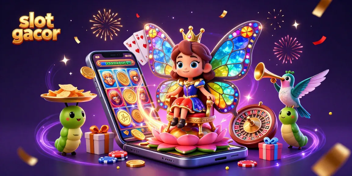 Engage with slot gacor action featuring a vibrant scene of games and captivating elements.