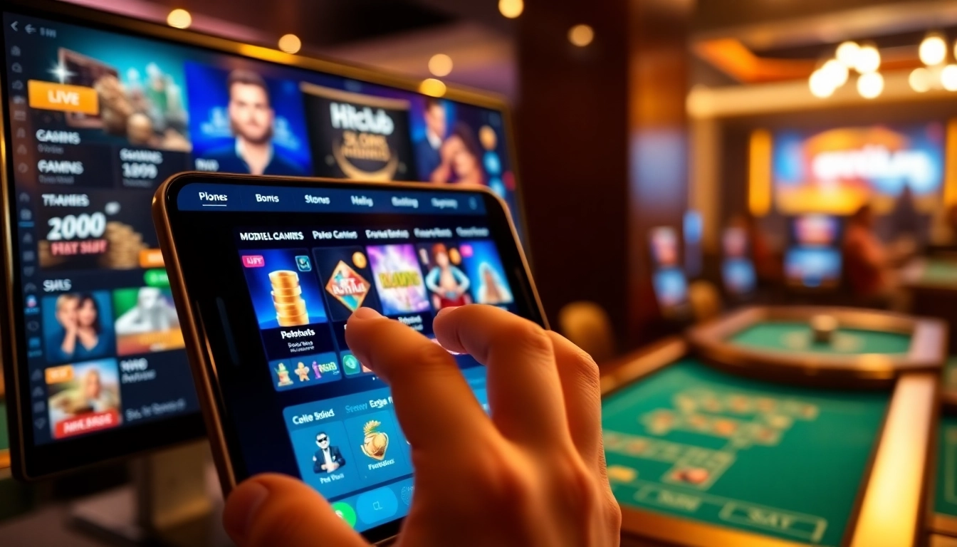 Hitclub online gaming platform interface showcasing diverse games and exciting user engagement.