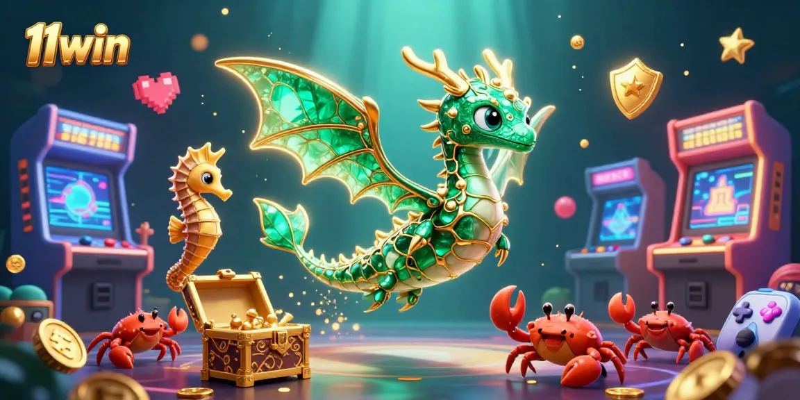 Engage with thrilling encounters in 11win's vibrant gaming realm with dynamic underwater characters.