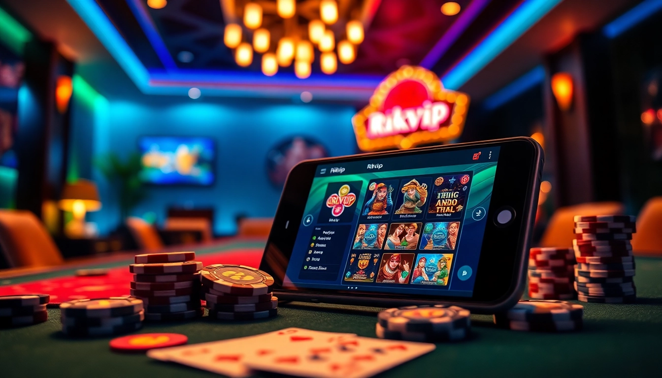 Engaging online gambling scene on the Rikvip platform showcasing vibrant game options.