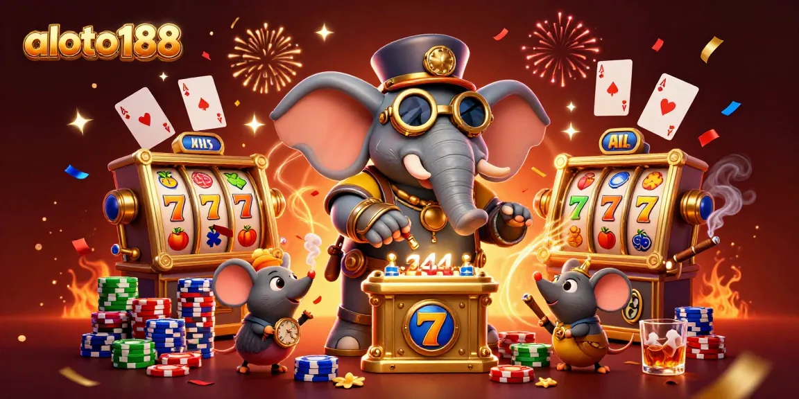Experience thrilling wins at aloto188 with vibrant slot machines and casino fun in a dynamic scene.