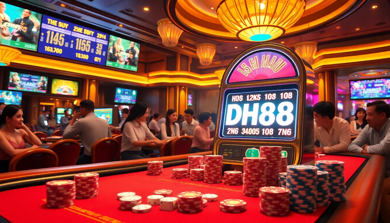 Spin to win at Nổ hũ DH88 with vibrant slot machines and thrilling game action.