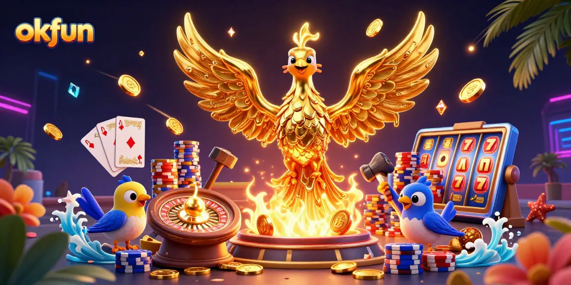 Join the excitement at okfun as lucky golden phoenix brings a cascade of wins in gambling