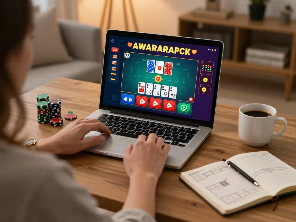 Players explore vnloto online casino with engaging live dealer games in a cozy setup.